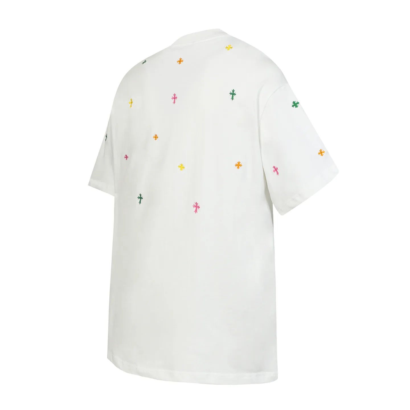 P160 Chrome Hearts CH Chrome Hearts Heavy Industry Horseshoe Sanskrit appliqué embroidered short-sleeved T-shirt. Use imported Tajima machine embroidery. Correct configuration. Black 2025 Chrome Hearts ZP packaging. 260 grams of custom-dyed double yarn cotton. Large version. Loose and stylish. Different from low version, slim and long version, upper body and hip stretch. 100% commitment: top quality. Not fast food. Highest version on the market. Top quality - different from ordinary versions on the market. If you care about quality. You must also respect the price. Absolutely zero after-sales service. The return rate so far is 0. It’s hard not to love the style. - 260g custom-dyed double yarn fabric. - Correct high-density main mark, washed tag, hand-sewn.